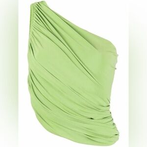 Norma Kamali Mint Green Swim Skirt Cover